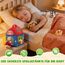 SAIMAND Baby Spielzeug 6-12 Monate – Überraschungs-Scheune mit Plüsch-Bauernhoftieren, Rassel & Spiegel, Montessori Sensorik Lernspielzeug für Kinder 1 2 3 Jahre, Geschenk zu Weihnachten & Geburtstag