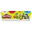 Play-Doh Hasbro Set 4er Pack Grundfarben Knetmasse, Modelliermasse für fantasievolles und kreatives Spielen, Kunstzubehör für Kinder ab 2 Jahren, in den Farben blau, gelb, rot und weiß