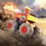 HOLA Baby Spielzeug 1 2 3 Jahre Junge, 3 Stück Monstertruck Reibungsbetriebene Rennwagen LKW Zurückziehen Push and Go Trägheit Fahrzeug , Geschenk