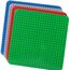 4 Große Bauplatte Kompatibel mit Lego Duplo Platten,38.4 * 38.4cm Classic Grundplatte mit 24 x 24 Noppen für Duplo Steine,Konstruktionsspielzeug für Kleinkinder,Mädchen und Jungen, Grün,Blau,Rot,Grau