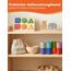 KidMigo Montessori Spielzeug ab 1 2 3 Jahre – Motorikspielzeug Holz mit 12 Bällen & Bechern, Sortierspiel Kinder, Lernspielzeug, Holzspielzeug, Geschenk Mädchen Jungen 2 Jahre