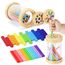 Aolieh Montessori Spielzeug ab 1 Jahr, 2-in-1 Montessori Spielzeug ab 1 2 3 Jahre Mädchen Jungen Baby Spielzeug Geschenk Farbe Sortierspiel Kinderspielzeug Motorikspielzeug Holzspielzeug ab 1 Jahr
