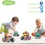 HOLA Baby Spielzeug 1 2 3 Jahre Junge, 3 Stück Monstertruck Reibungsbetriebene Rennwagen LKW Zurückziehen Push and Go Trägheit Fahrzeug , Geschenk