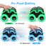 GUIGUZHJ Monstertruck Spielzeugauto, 2 Stück Monster Truck Aufziehauto Kinder Spielzeug, Reibung Zurückziehen, 360° Drehung Trägheit Fahrzeug, Auto Spielzeug für Baby Kinder ab 3 Jahre (Grün & Blau)