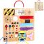 23 in 1 Montessori Spielzeug ab 1 jahr Busy Board Activity Board Spielzeug ab 2 jahre Holzspielzeug mit 15 Schalter, 26 LED-Leuchten ,Spieluhr, Schloss, Schnürsenkeln, Reißverschluss Sensory Spielzeug