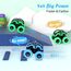 GUIGUZHJ Monstertruck Spielzeugauto, 2 Stück Monster Truck Aufziehauto Kinder Spielzeug, Reibung Zurückziehen, 360° Drehung Trägheit Fahrzeug, Auto Spielzeug für Baby Kinder ab 3 Jahre (Grün & Blau)