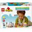 LEGO DUPLO Rettungswagen mit Fahrer - Lernspielzeug für Kleinkinder ab 2 Jahren - Montessori Spielzeug für Rollenspiele - Rettungswagen Spielzeug mit Auto, Haus, 2 Figuren - Geschenk für Kinder 10447