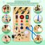 Konijiwa Montessori Busy Board Activity Board ab 1 Jahr Holzspielzeug mit 15 LED Lichtschalterspielzeug Sensorisches Lernspielzeug für Babys und Kleinkinder ab 1 2 3 Jahre