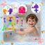Badespielzeug ab 1 2 3 Jahre: 40 Pcs Badewannenspielzeug Saugnapf Spielzeug Kinder Sensorik Wanne Saugnapf Spielzeug Baby Saugnapf Spielzeug Beschäftigung Autofahrt Kinder 4 5 6 Jahre