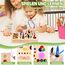 Konijiwa Montessori Spielzeug ab 1 Jahr Busy Board Activity Board Spielzeug ab 2 Jahre Holzspielzeug mit 13 Schalter 24 LED-Leuchten Spielzeug Sensory Learning Toys