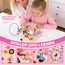 Konijiwa Einhorn Montessori Busy Board Holzspielzeug ab 1 Jahr | Activity Board ab 2 Jahre mit 10 Schaltern & 23 LED-Leuchten | Sensorisches Lernspielzeug für 1-3 Jahre Mädchen