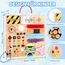 23 in 1 Montessori Spielzeug ab 1 jahr Busy Board Activity Board Spielzeug ab 2 jahre Holzspielzeug mit 15 Schalter, 26 LED-Leuchten ,Spieluhr, Schloss, Schnürsenkeln, Reißverschluss Sensory Spielzeug