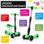 Yoleo 3-in-1 Kinderscooter Kinder Roller mit Abnehmbarem Sitz, PU Räder, Höheverstellbare Lenker für Kleinkinder Jungen Mädchen ab 2 Jahre (Grün)