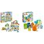 LEGO 10994 DUPLO 3-in-1-Familienhaus, Puppenhaus aus Bausteinen mit Push&Go Auto & 10987 DUPLO Recycling-LKW Müllwagen-Spielzeug, Lern- und Farbsortier-Spielzeug
