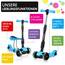 Yoleo 3-in-1 Kinder Roller Scooter mit Abnehmbarem Sitz, PU Räder, Höheverstellbare Lenker für Kleinkinder Jungen Mädchen ab 2 Jahre (Blau)