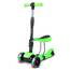 Yoleo 3-in-1 Kinderscooter Kinder Roller mit Abnehmbarem Sitz, PU Räder, Höheverstellbare Lenker für Kleinkinder Jungen Mädchen ab 2 Jahre (Grün)