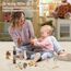 Smartwo Montessori Fädelspiel aus Holz, Holzspielzeug für Stapelspiel, Motorikspielzeug für Kleinkinder, Bauklötze in Tiere-Form, Geburtstaggeschenk für Mädchen Jungen 3 4 Jahre