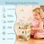 Smartwo Motorikwürfel Montessori Spielzeug ab 1 Jahr, Holzspielzeug Baby ab 18 Monate, 6 in 1 Activity Würfel mit Motorikschleife, Holz Motorikspielzeug 1-2 Jahre, Geschenk für Kleinkinder