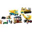 LEGO 60391 City Baufahrzeuge und Kran mit Abrissbirne, Spielzeug mit Bagger, Kipper und Transportfahrzeugen, Lernspielzeug für Kleinkinder ab 4 Jahren