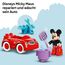 LEGO DUPLO | Mickys Clubhaus und Auto – Farbzuordnungs Spielzeug für Jungen & Mädchen ab 2 Jahren – Lernspielzeug für Kleinkinder mit Micky Maus Figur & Aktivitätsrad – Kinder Geschenk – 10454