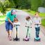 YOLEO Kinder Roller Kinderscooter Dreiradscooter mit PU Räder, Reaktionsschnelle Bremsen, 4 Höhenverstellbare, Faltbarem Lenker, bis 50kg Belastbar, für Kinder Mädchen Jungen ab 3 Jahre(Blau)