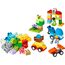 LEGO DUPLO Steinebox Autos und LKWs – Lernspielzeug für Jungen & Mädchen ab 1 Jahr – Spielzeug für Kleinkinder mit 1-2-3 Steinen, 2 Figuren und 3 Fahrzeugen zum Spielen und Bauen – Geschenk – 10439