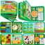 Quanquer Busy Board für Kinder Geburtstagsgeschenke, Bauernhof Beschäftigt Board Montessori Spielzeug für 1 2 3 4 Jahre Kleinkinder, Vorschule Lernaktivitäten entwickelnde sensorische (English)