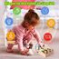 Hoarosall Montessori Busy Board Spielzeug mit LED Lichtschalter Activity Board Holzspielzeug ab 1 Jahr Motorikspielzeug Sensorik Spielzeug Lernspielzeug für Babys und Kleinkinder ab 1 2 3 Jahre