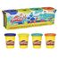 Play-Doh Wild 4er Set, 4 x 112g Dosen Modelliermasse in besonderen Farben, Bastel-Set ideal als Erweiterung zu anderen Sets, kreatives für Kinder ab 3 Jahren