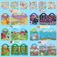 Elfew 6 Stück 3D Wiederverwendbare Stickerbücher für Kinder 2-4 Jährige, Aufkleber für Kinder, Stickerbuch ab 2 Jahre Jungen, Mädchen Geschenk, Kleinkinder Geburtstag Party Zubehör