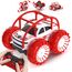 MaxTronic Direktladung Ferngesteuertes Auto mit LED Licht, Amphibien Wasserdichter RC Stunt Auto 360° Flips, 4WD 15KM/H Offroad 2.4G Monste Truck Spielzeug Mädche Jungen für Kinder ab 3 Jahren
