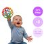 Dohe Educa - Sensorikball für Babys - Leicht und flexibel zu greifen, Neugeborene und Kleinkinder, Durchmesser 9,5 cm, 4 Farben zur visuellen Stimulation, zum Kauen und Spielen, BPA-frei