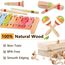 Musikinstrumente für Mädchen–Montessori-Holzspielzeuge für Kleinkinder 1-3 Jahre, Schlagzeug-Set mit Xylophon, Vorschulspielzeug ab 3 Jahren, Weihnachts- & Geburtstagsges. für 1-3-jährige Mädchen