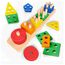 Sweety Fox Montessori Spielzeug ab 1 Jahr - Holz Sortier & Stapelspielzeug, 1 2 3 Jahre -Aktivitäts & Entwicklungsspielzeug aus Holz - Montessori - Lernspielzeug für Kleinkinder