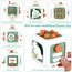 Pavlleen Sensorisches Spielzeug für Kleinkind, Baby Feinmotorik Aktivitäts Spielzeug,Lernenals Fidget Toys,Busy Activity Cube for Toddlers,für Babys und Kleinkinder 1-4 Jahre