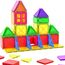 Crenova Magnetische Bausteine Kinderspieizeug STEM Magnetic Tiles fur Kleinkinder Magnet Tiles Vorschule Lernen Sensorische Montessori Spielzeug fur 3 4 56 7 8 Jahre alte Jungen und Madchen