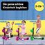 YOLEO 5-in-1 Kinder Roller Scooter mit Abnehmbarer Karikaturkorb Sitz Schubstange Große Räder Bequeme Rückenlehne Höheverstellbare Lenker für Kleinkinder Jungen Mädchen ab 2 Jahre (Rosa)
