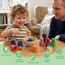 WOODENFUN Regenbogen Bälle in Tassen, Montessori Spielzeug für Kleinkinder, für 1 2 3Jahr, Vorschule, Holzspiele zum Lernen, Farbsortieren und Zählen (12-Farben)