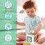 Pavlleen Sensorisches Spielzeug für Kleinkind, Baby Feinmotorik Aktivitäts Spielzeug,Lernenals Fidget Toys,Busy Activity Cube for Toddlers,für Babys und Kleinkinder 1-4 Jahre