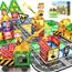 Kinderspiele Magnetische Bausteine Straßenset mit ausfahrbarem Magnetkran, Stadt Bauspielzeug für Kleinkinder Vorschulspielzeug Alter 4-6 5-7, Geschenke für Jungen Mädchen ab 3 Jahren Kinderspielzeug