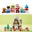 LEGO 10976 DUPLO Lebkuchenhaus mit Weihnachtsmann Figur, Weihnachtshaus-Spielzeug, Geschenk für Kleinkinder ab 2 Jahren, Bausteine, Lernspielzeug für Mädchen und Jungen