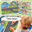 Elfew 2 Stück 3D Stickerbuch Wiederverwendbar für 2-4 Jährige, Puffy Sticker Kinder für Mädchen Jungen, 100+ Puffy Aufkleber Fahrzeuge und Bagger Kinder 2 Jahre, Geschenk 2 Jahre Junge