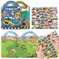 Elfew 2 Stück 3D Stickerbuch Wiederverwendbar für 2-4 Jährige, Puffy Sticker Kinder für Mädchen Jungen, 100+ Puffy Aufkleber Fahrzeuge und Bagger Kinder 2 Jahre, Geschenk 2 Jahre Junge