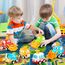 Spielzeugautos zum Zurückziehen für Kleinkinder, Autospielzeug für 1 jährige Jungen, 6 teiliges Autospielzeug, mit Spielmatten Aufbewahrung Spielzeugautos, Geschenke für 1 2 3 jährige Jungen Mädchen