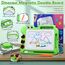 AiTuiTui Dinosaurier Maltafel Zaubertafel Kinderspiele Geschenk Mädchen Jungen, Bunt Magnetische Zeichenbrett Lernspielzeug ab 3-7 Jahre, Magnettafel Reisegröße Kinder Spielzeug (Grün)