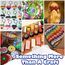 FunzBo Bügelperlen set 5mm mit Bügelperlen Platten Vorlagen Schablonen Steckperlen in 24 Farbe 111 Muster Weihnachten Geburtstage Weihnachten Geschenke 6 7 8 9 10 Jahre Mädchen Kinder