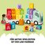 LEGO DUPLO Town ABC-Lastwagen, Lernspielzeug für Kleinkinder ab 2 Jahren, ABC-LKW-Spielzeug mit Anhänger und Buchstaben-Steinen, plus Figuren eines Jungen und eines Mädchens, Geschenk für Kinder 10421