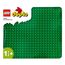 LEGO DUPLO Town ABC-Lastwagen, Lernspielzeug & DUPLO Bauplatte in Grün, Grundplatte für DUPLO Sets, Konstruktionsspielzeug für Kleinkinder 10980