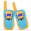 Kearui Spielzeug 3-12 Jahren Junge, Walkie Talkie Kinder 8 Kanal Funkgerät mit LCD Hintergrundbeleuchteter LED-Taschenlampe, 3 Meilen Reichweite für Abenteuer im Freien, Camping, Wandern (Blau-Orange)