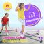 Hot Bee Kinder Blinkender Springring Fußkreisel mit Zähler, Timerzähler, Spielzeug Geschenke für Mädchen 6 7 8 9 10 11 Jahre, Aufladbare Swing Wheel, Weihnachten, Geburtstag Lila